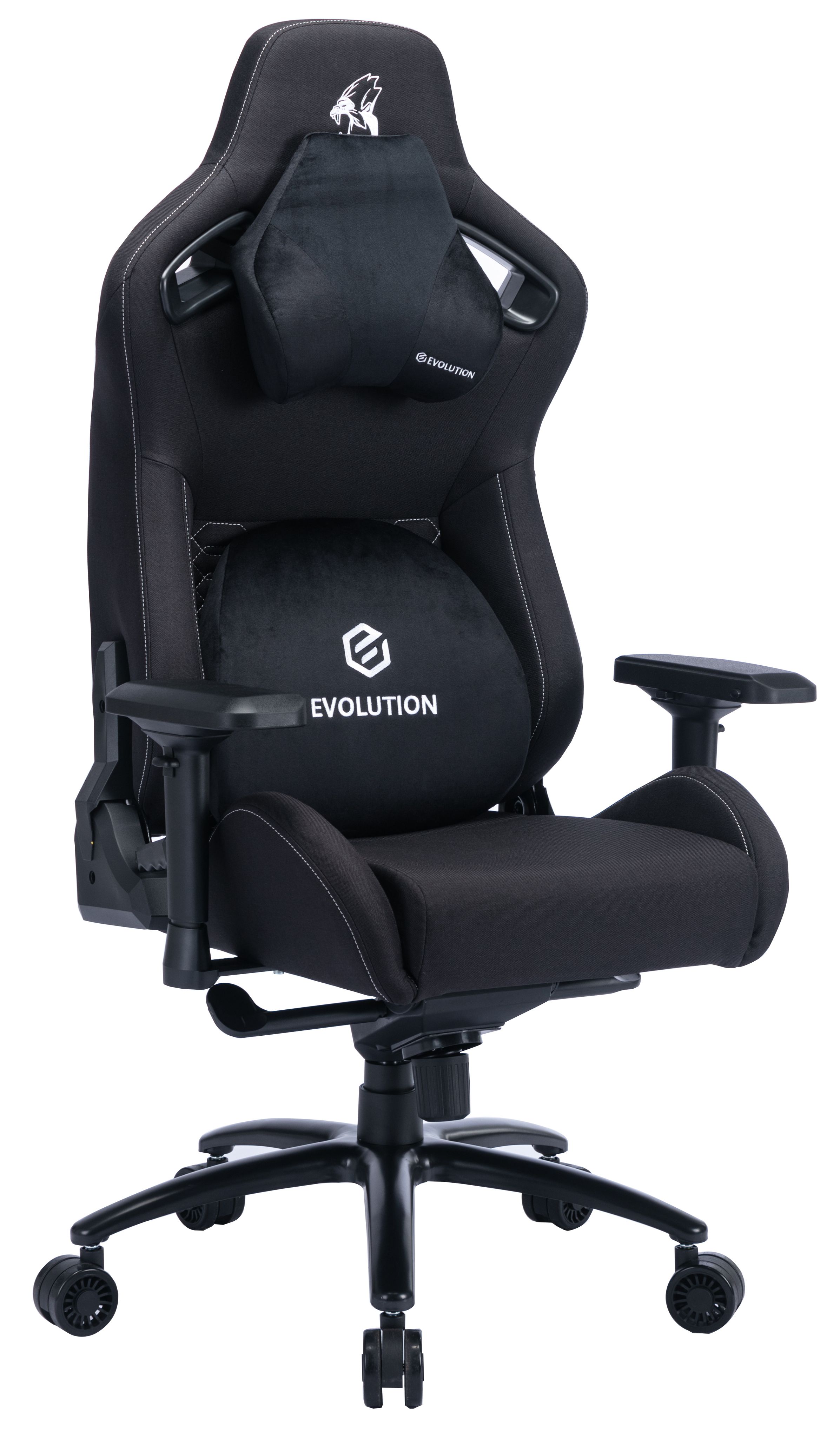 Игровое компьютерное кресло EVOLUTION LEGEND BLACK, тканевое