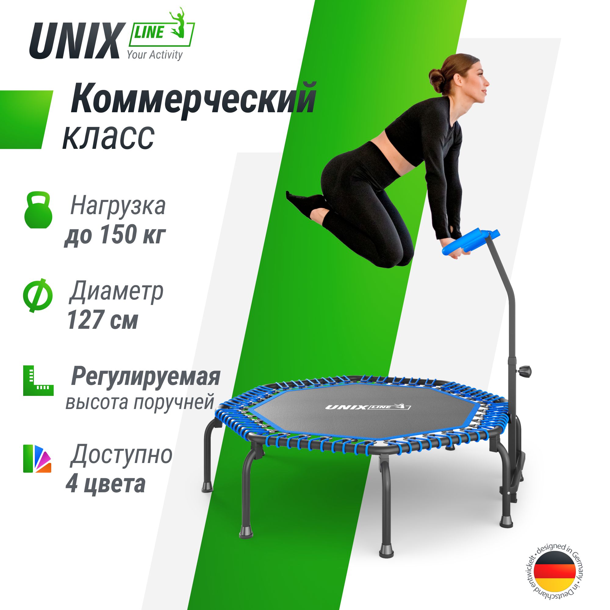 Батут каркасный UNIX Line FITNESS - купить по выгодной цене в  интернет-магазине OZON (1235364578)