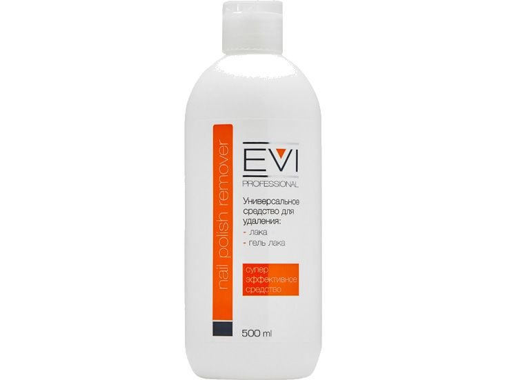 Средство для снятия лака и гель-лака EVI professional Nail polish remover