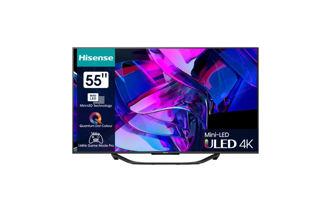 HisenseТелевизор55U8KQ55"4KUHD,черный