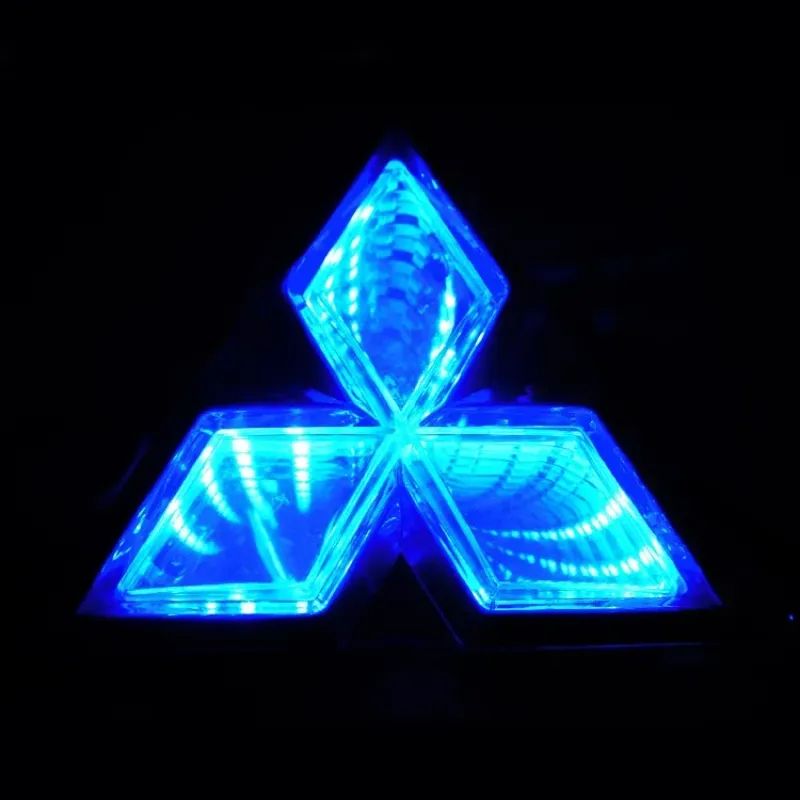 Led mitsubishi. Светодиодная эмблема. Светящийся логотип Митсубиси. Светящиеся значки на авто. Светодиодный значок.