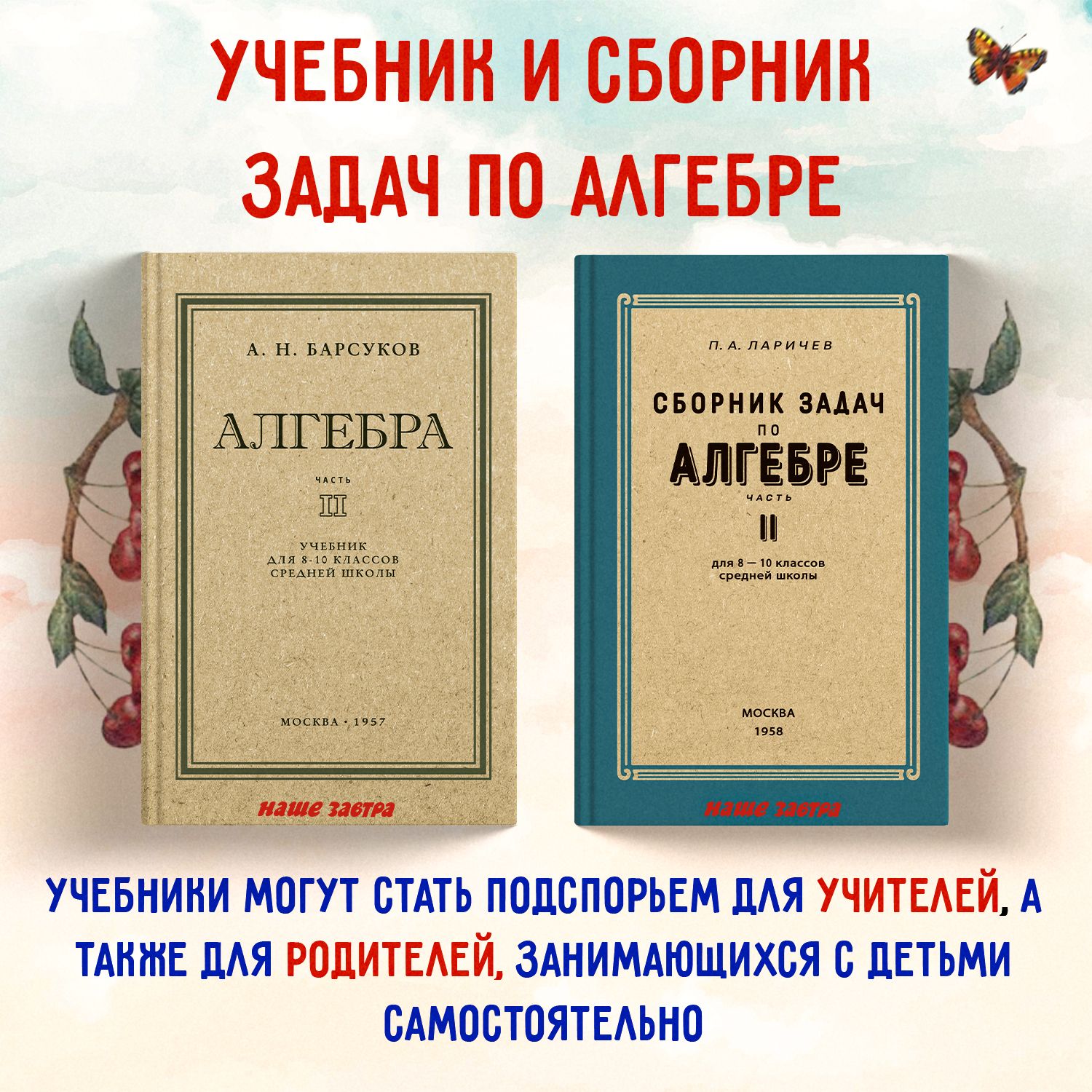 Учебник Алгебра, Сборник задач по Алгебре для 8-10 класса. Часть II.  Ларичев П.А., Барсуков А.Н. Комплект из 2х книг | Барсуков Александр  Николаевич - купить с доставкой по выгодным ценам в интернет-магазине OZON  (816986827)