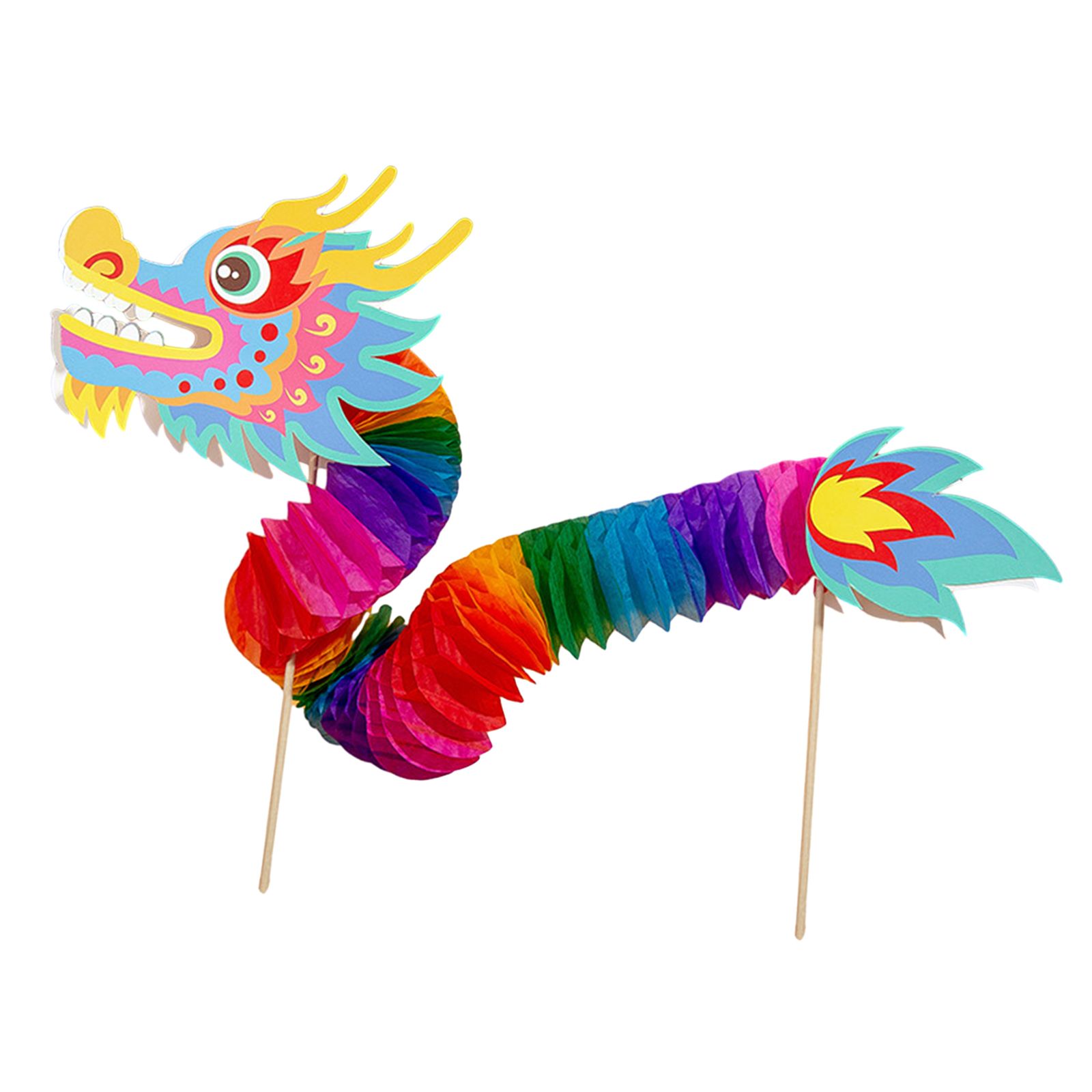 Китайские новогодние поделки из гирлянды дракона в сложенном виде 21-95cm