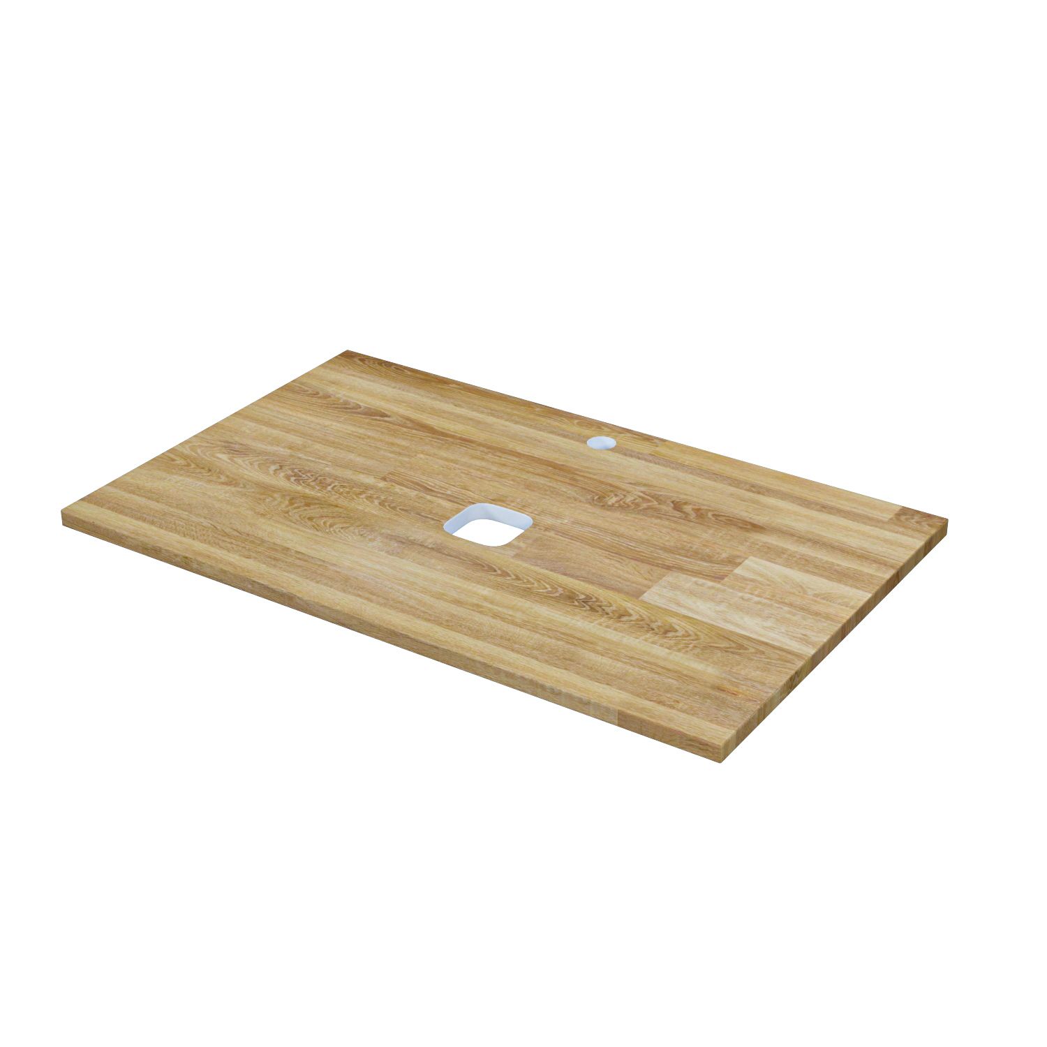 Фото товара на маркетплейсе ozon Столешница на тумбу в ванную, натуральный дуб, срощенный, 80 см, золотистый, Optima Home, IDDIS, OPH80N0i89