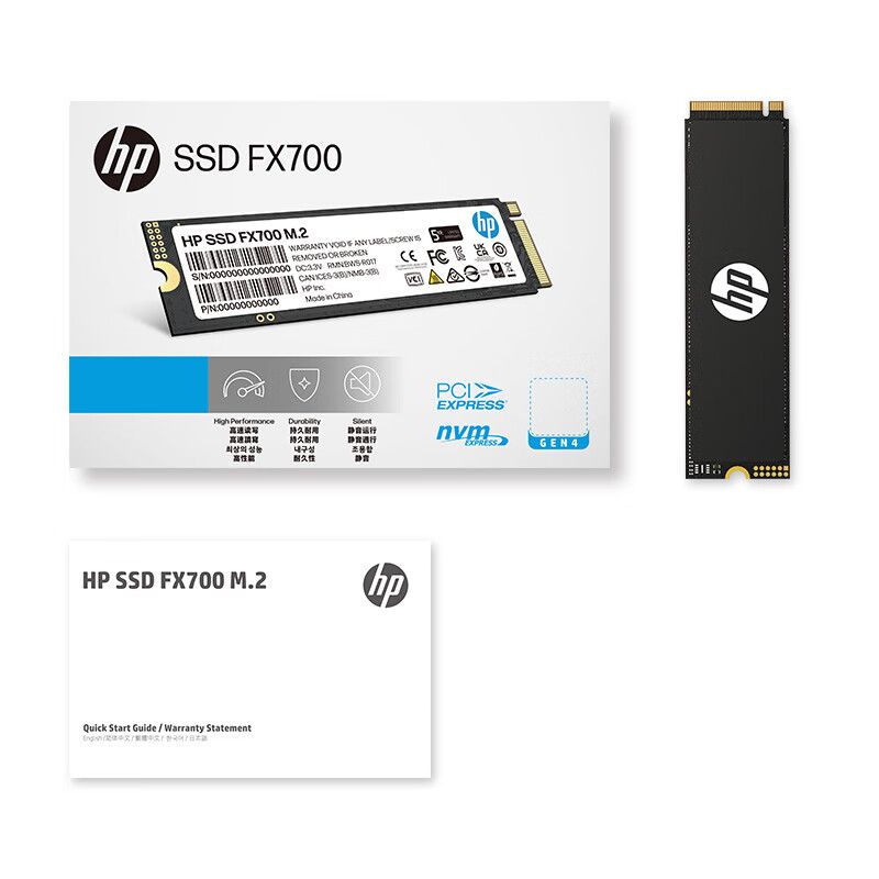 HP4ТБВнутреннийSSD-дискFX700M.22280PCle4.0(8U2N7AA#UUF)