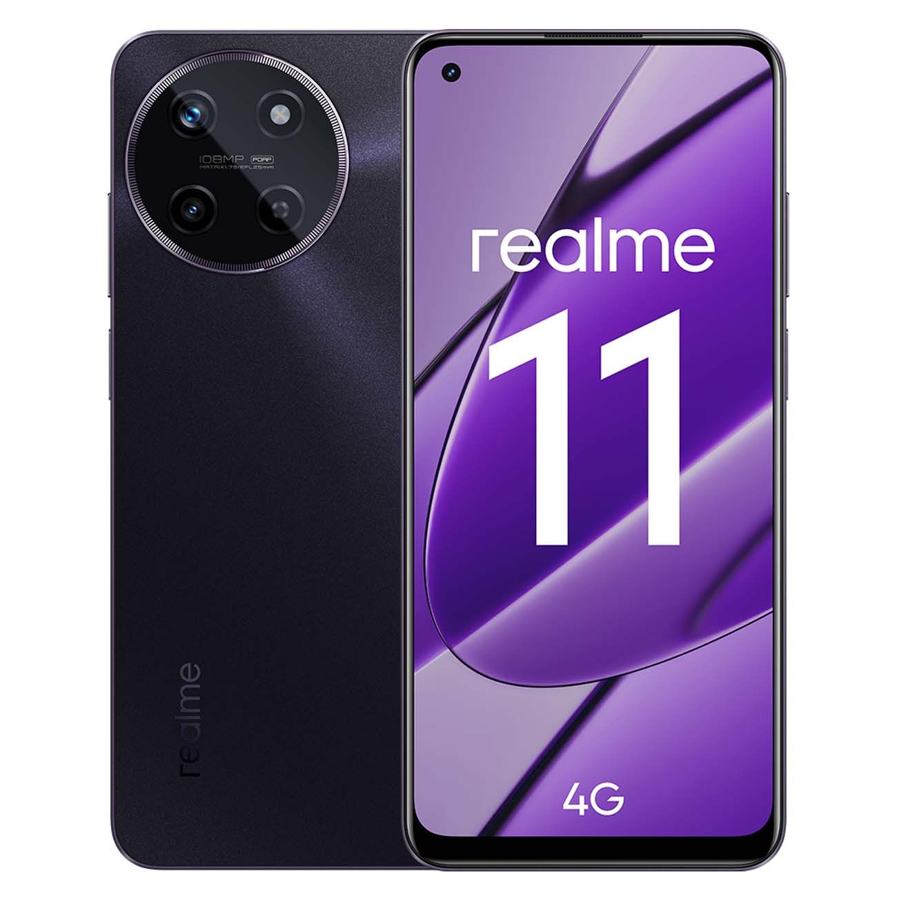 realme Смартфон 11 8/128 GB Black (RMX3636) 8/128 ГБ, черный