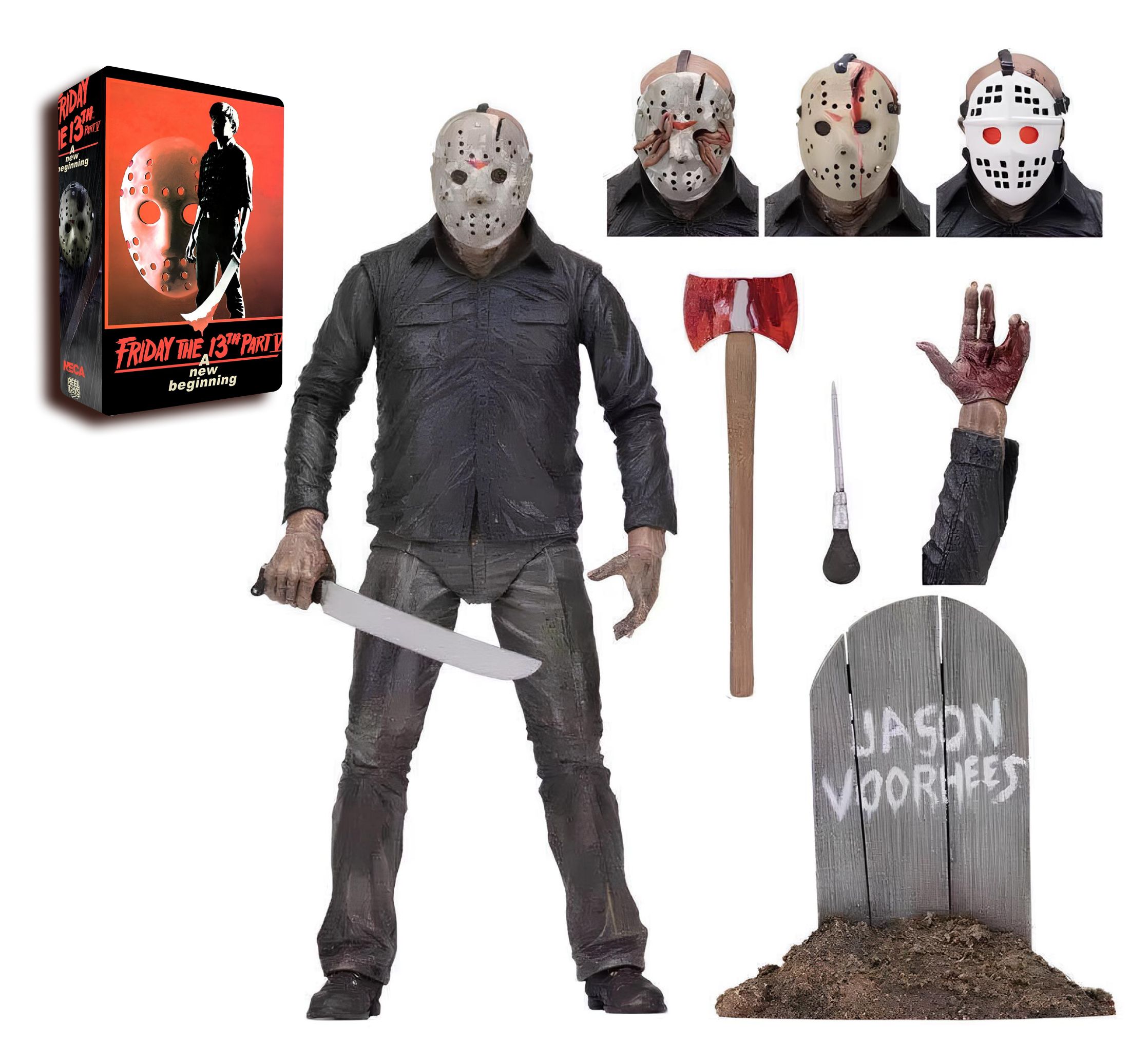 Фигурка Пятница 13-5, Джейсон Вурхиз / Friday the 13th а new beginning,  Jason Voorhees Deluxe Edition (18см) - купить с доставкой по выгодным ценам  в интернет-магазине OZON (1459001810)