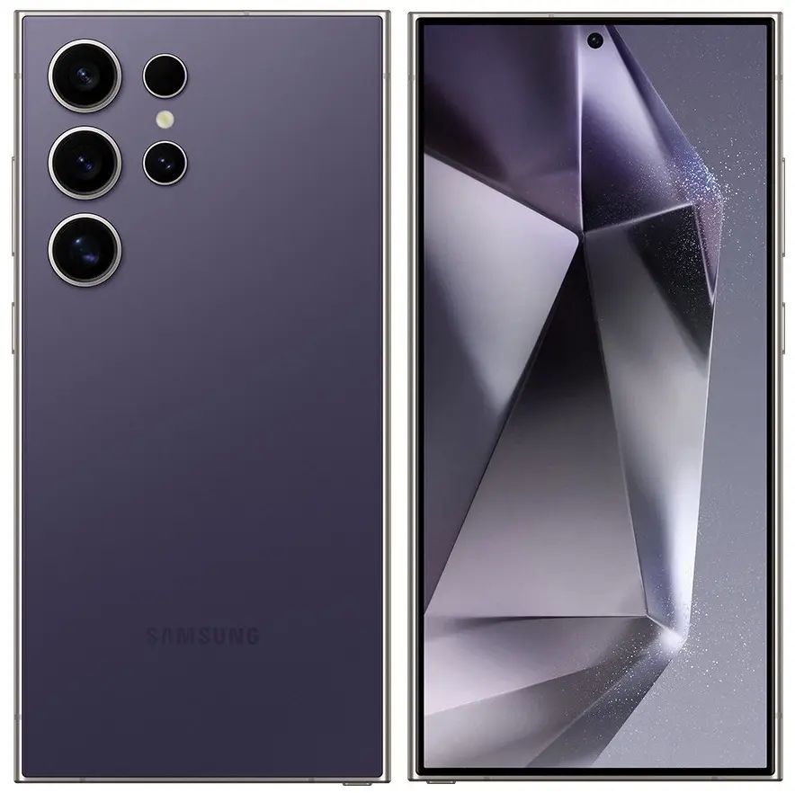 SamsungСмартфонGalaxyS24UltraSM-S928B+чехолистекловподарок12/256ГБ,фиолетовый