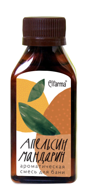 Elfarma Ароматическая смесь для бани и сауны на основе эфирных масел Апельсин - Мандарин/для аромалампы #1