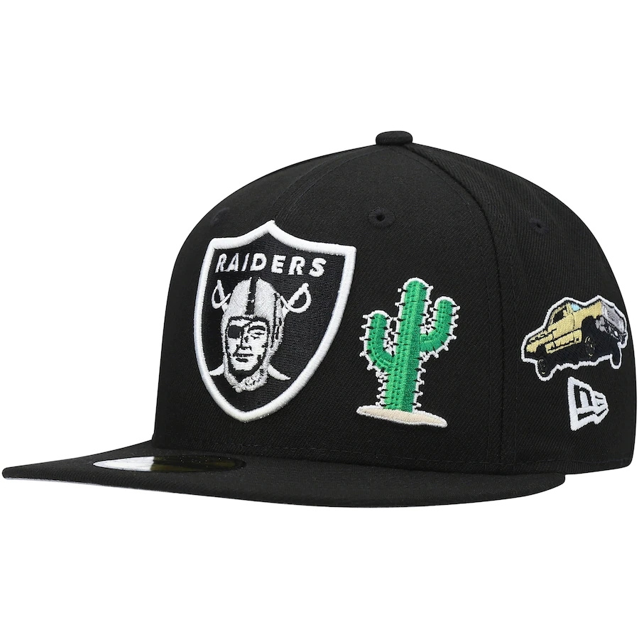 Бейсболка 59fifty NFL las Vegas Raiders Black