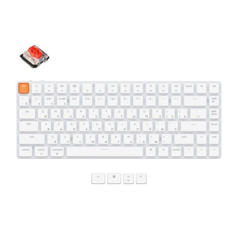 Механическая клавиатура Keychron K3 Gateron Red Switch (K3-K1) #1