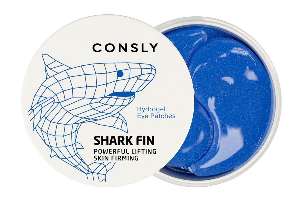 Гидрогелевые патчи для области вокруг глаз с экстрактом акульего плавника / Consly Hydrogel Shark Fin #1
