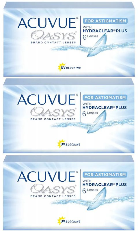 Acuvue Oasys for Astigmatism. Цилиндр(Cyl) -2.75. Ось(Ax) 90. Сфера(Sp ...