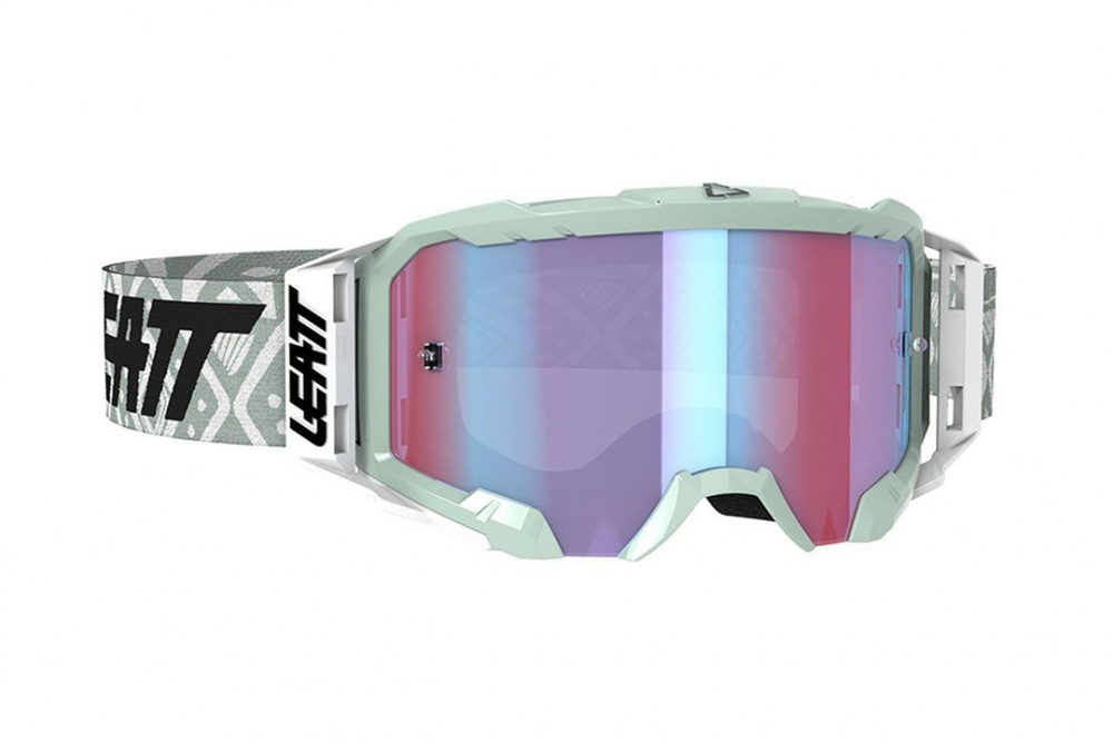 Кроссовые очки LEATT Velocity 5.5 Iriz White/Blue #1