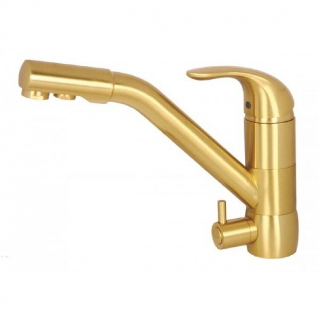 Смеситель для кухни под фильтр Kaiser Safira 15066 Gold Brass Латунь ...