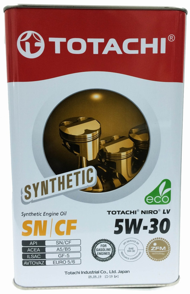Моторное масло TOTACHI NIRO LV FULLY SYNTHETIC 5W-30 Синтетическое 4 л ...