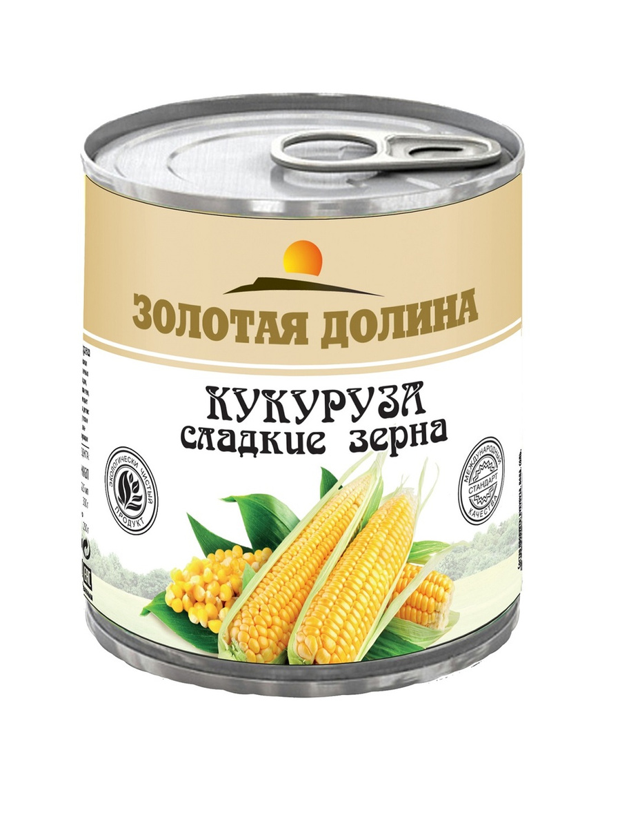 Кукуруза сладкая ЗОЛОТАЯ ДОЛИНА 212мл ж/б КЛЮЧ 12шт — купить в интернет ...