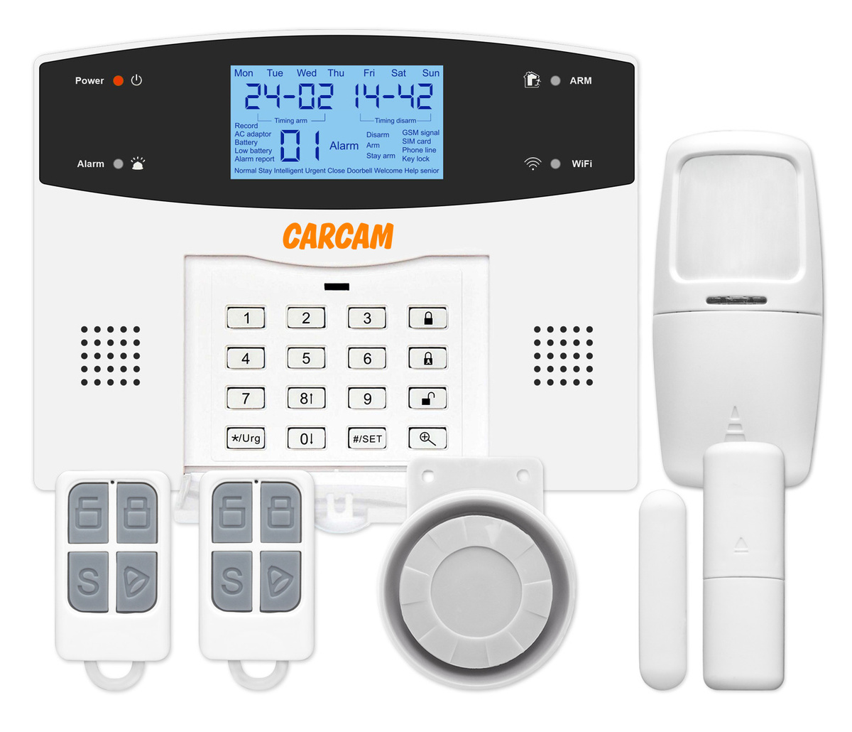 Carcam gsm alarm kit настройка