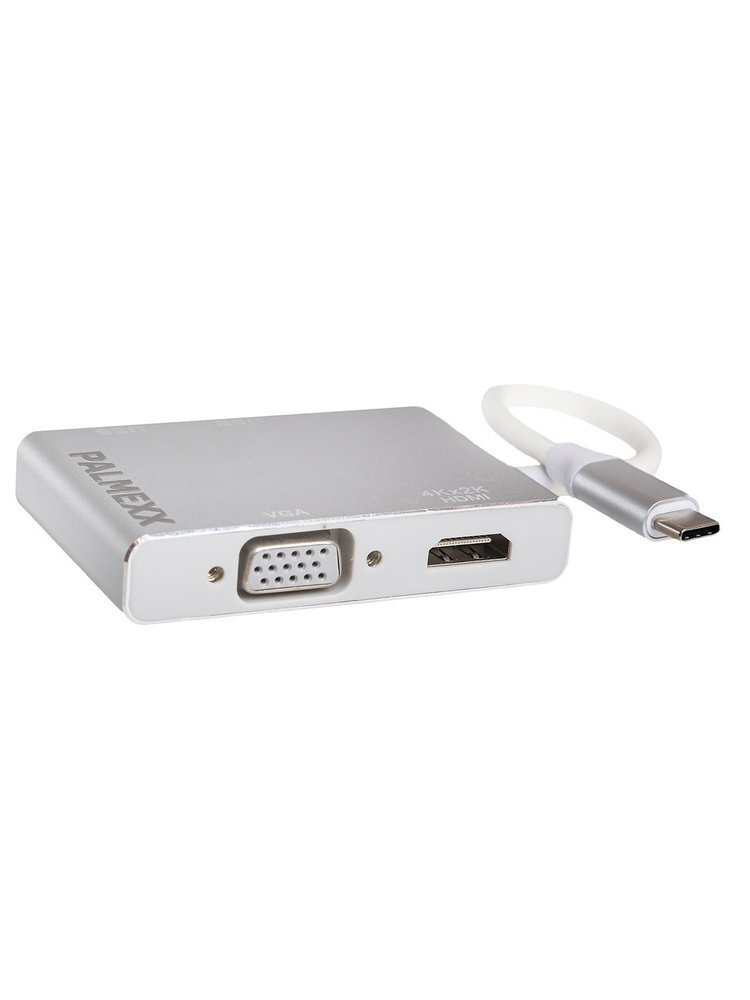 Адаптер-переходник PALMEXX 5в1 USB-C (Type-c) to HDMI+VGA+3*USB3.0 ...