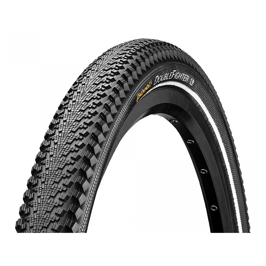 Wire 700 x 35 Clincher Continental Double Fighter III Tire Black