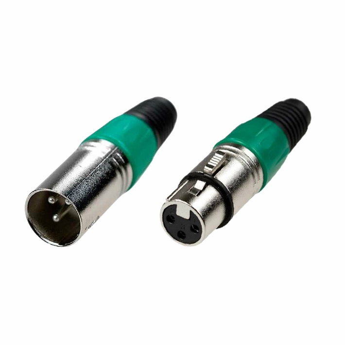 Кабель Акустический разъём XLR, 3-х контактный, комплект "мама/папа" (З ...