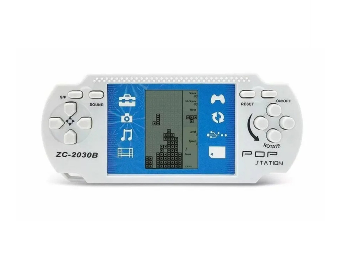 Тетрис Консоль ZС-2030B с набором популярных игр, белый — купить в ...