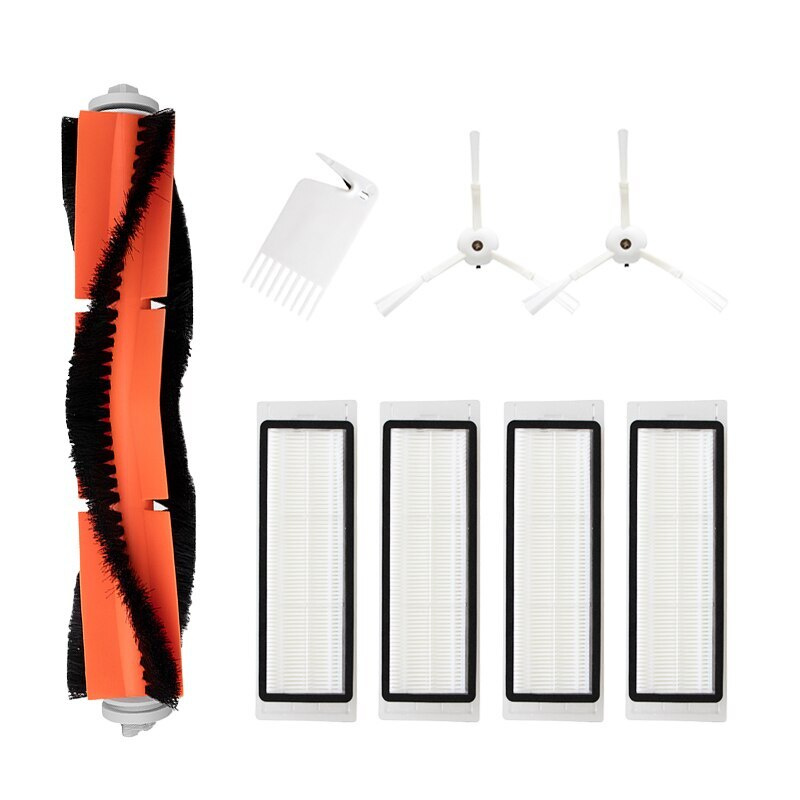 Комплект запчастей для робота пылесоса Xiaomi MI Robot Vacuum 2, Roborock  S50, S51, S55, Hepa фильтр, боковая основная щетка, аксессуары - купить по  выгодной цене в интернет-магазине OZON