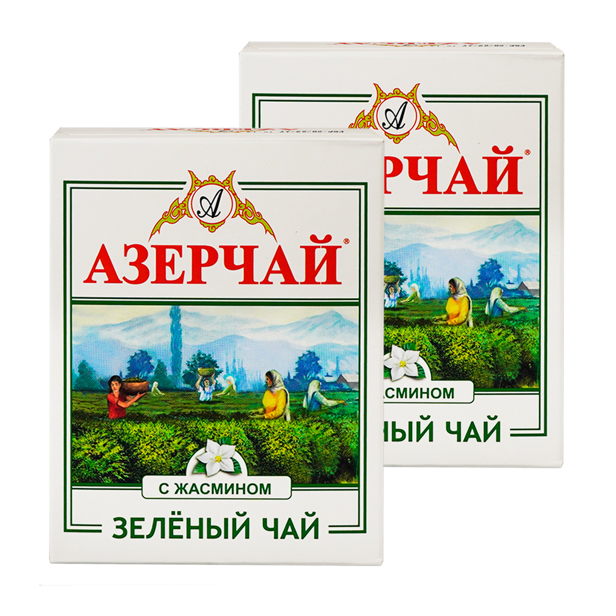 Зеленый чай листовой Азерчай байховый чай классический азербайджанский ...