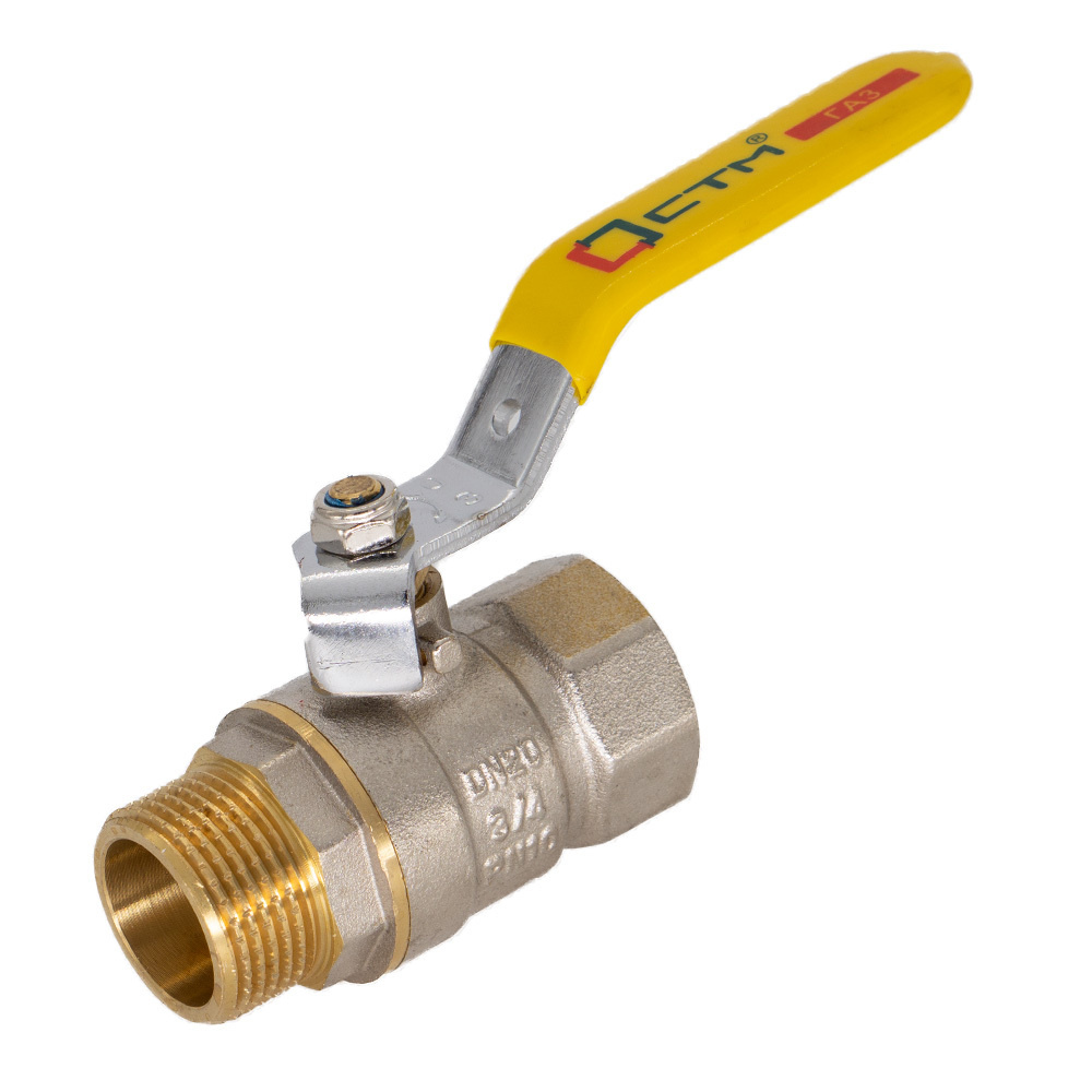 Кран шаровый для газа CTM ГАЗ 1-1/2\" гайка-штуцер рычаг - купить в ...