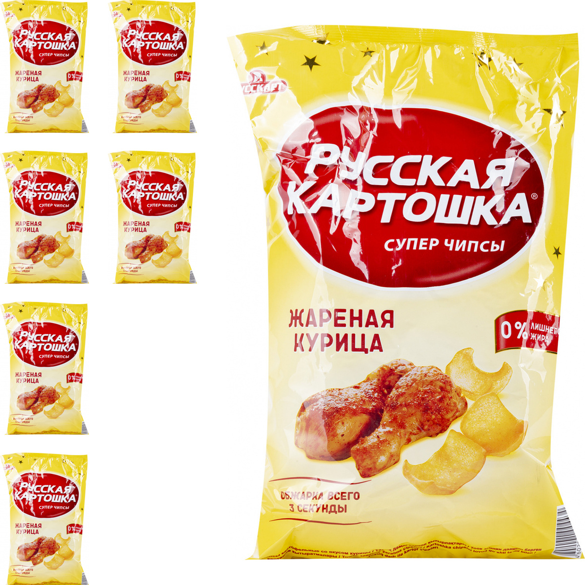 Чипсы Русская Картошка Жареная курица 150 г (комплект из 6 шт) — купить ...