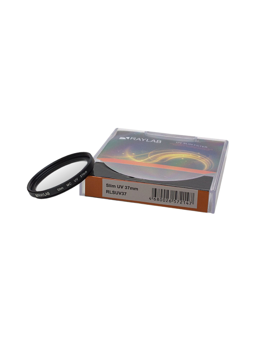 Фильтр защитный ультрафиолетовый RayLab UV Slim 37mm , защита объектива, защита камеры  #1
