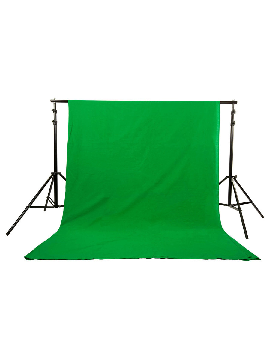 Фон муслиновый Raylab BC01 3*6м зеленый хромакей , фон для фото, фон для видео, фон хромакей  #1