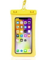 Чехол водонепроницаемый для телефона Litzen Bubble, желтый. Спонсорские товары