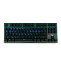 Игровая клавиатура, Клавиатура беспроводная, проводная Gembird KBW-G540L, черно-серый. Спонсорские товары