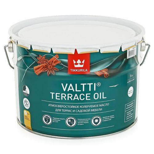 Масло tikkurila valtti terrace oil для террас и садовой мебели бесцветный 9л