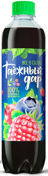 Напиток Таежный Дар Ягодное ассорти "Все в сборе" газированный 1500 мл ...