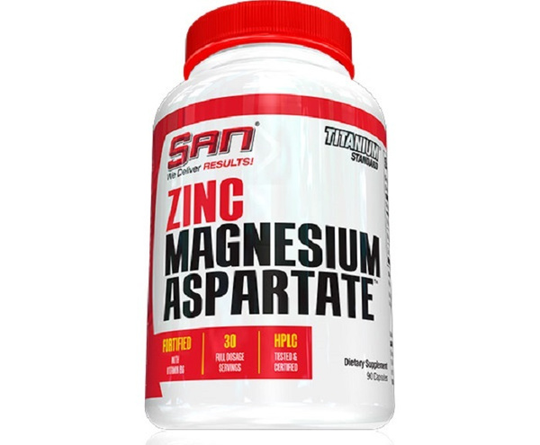 Комлпекс ZMA (Цинк Магний Аспартат) San Nutrition 90 капсул купить на ...