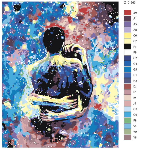 Картина по номерам, 40 x 50, Z101663, "Живопись по номерам", набор для ...