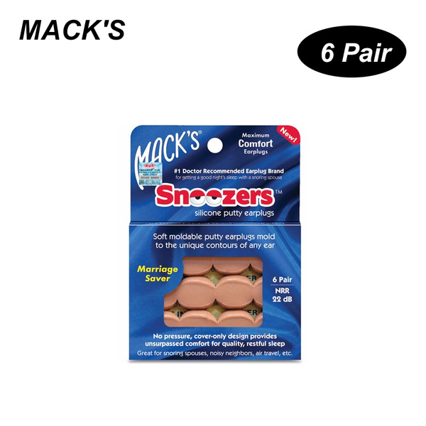 MACK'S 6 пар противошумных силиконовых беруш для профессионального ...