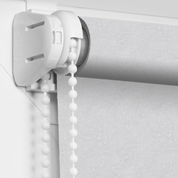 Рулонные шторы OLEXDECO Шёлк , размер 62х170 см, белый, Полиэстер ...