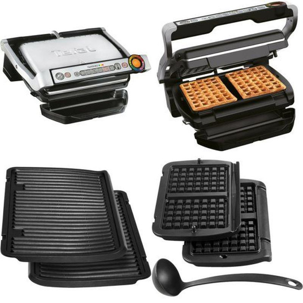 Гриль электрический со съемными панелями Tefal Gc716d12 OptiGrill ...