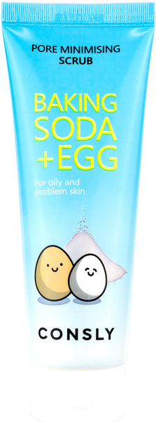 CONSLY Скраб для Лица Корейский с Содой и Яичным Белком BAKING SODA ...