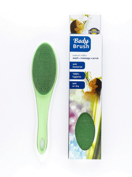 Массажная каучуковая щетка для тела с ручкой "Энерджайзер" - купить с ...