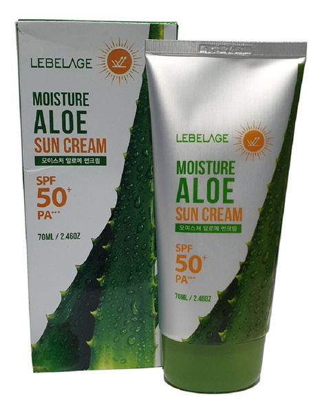 Lebelage Солнцезащитный крем для лица Sun Moisture Aloe SPF50+ 70 мл ...