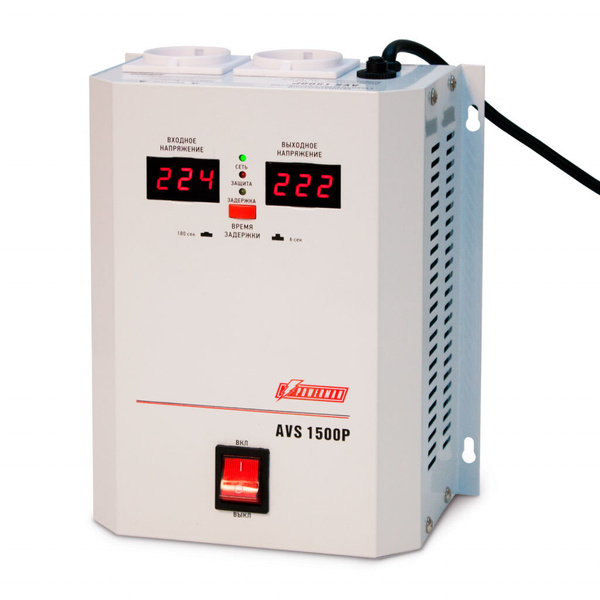 Стабилизатор напряжения Powerman AVS P на 1500 ВА с расширенным ...