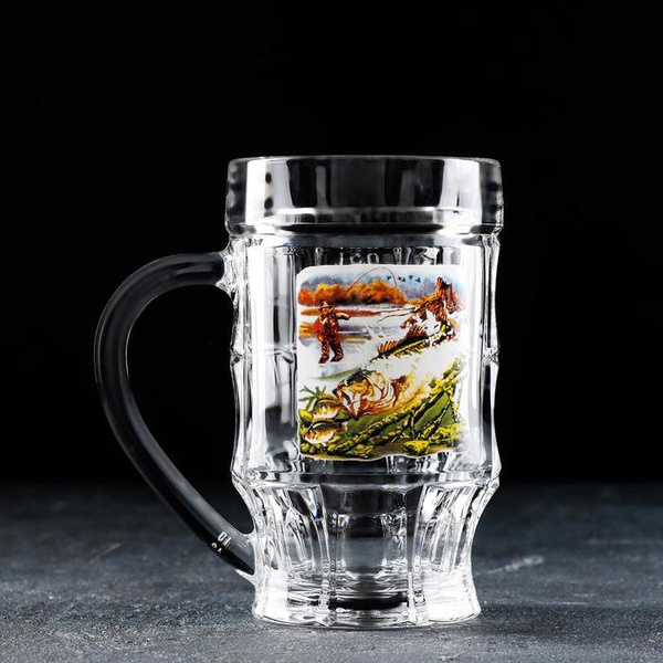 Кружка пивная GiDGLASS для пива "Мужская", 500 мл - купить по низким ...
