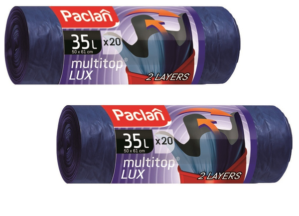 Paclan Мешки для мусора 35 л, 25мкм - купить с доставкой по выгодным ...