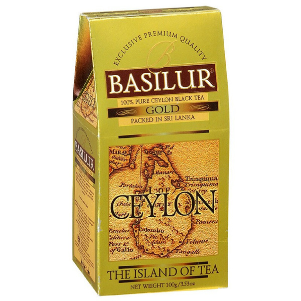 Чай Basilur Остров Золотой листовой черный, 100г 70248... - купить с ...