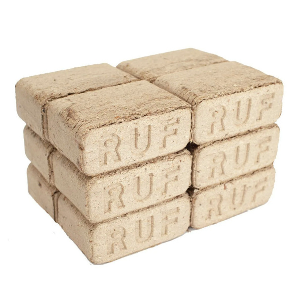 Топливные брикеты RUF (руф) из берёзы Premium 10 кг для печей, каминов ...