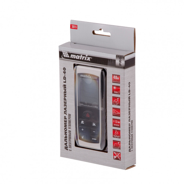 Купить Лазерный дальномер LD-40,40 м,с электронным угломером Matrix по ...